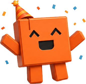 The williamtranQA mascot celebrating